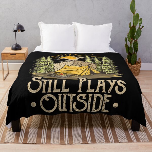 Item preview, Still Plays Outside Funny Vintage Camping Vintage  designed and sold by sarahbennetth.