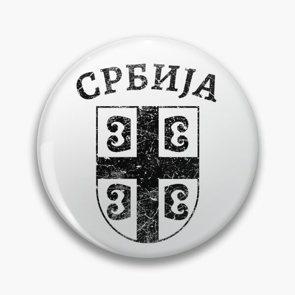 Item preview, Serbian coat of arms with Cyrillic script designed and sold by Mila1946.