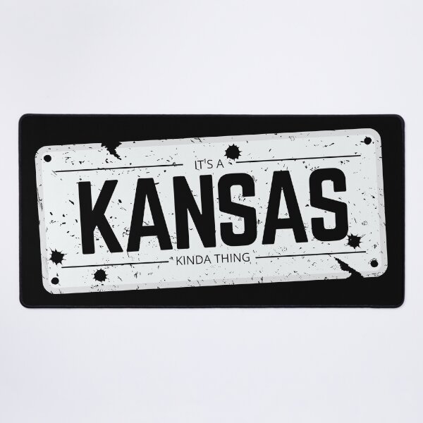 Item preview, Its a KANSAS kinda thing number plate distressed designed and sold by 133DandC.