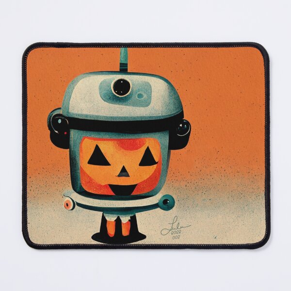 Item preview, Retro Halloween Robot 002 • Cute Custom Kids Halloween Art Series designed and sold by Lulus-Art.