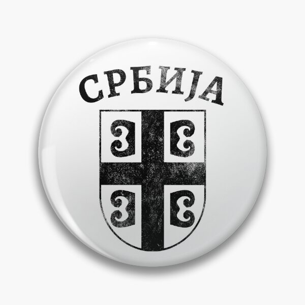 Item preview, Serbian coat of arms with Cyrillic script designed and sold by Mila1946.
