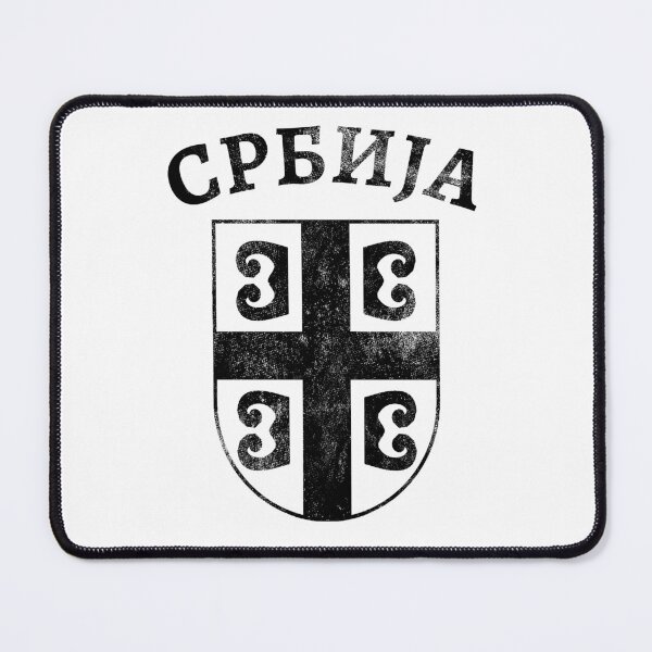 Item preview, Serbian coat of arms with Cyrillic script designed and sold by Mila1946.