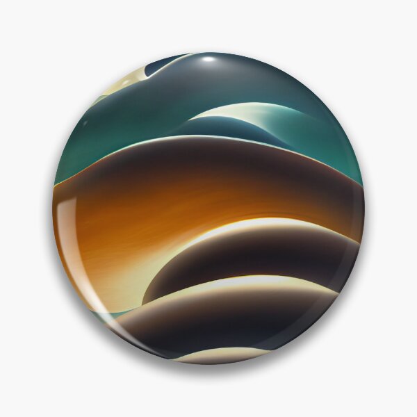 Item preview, Wavy Patterns Dark Brown and Teal  - Created by A.I. designed and sold by Created-by-AI.