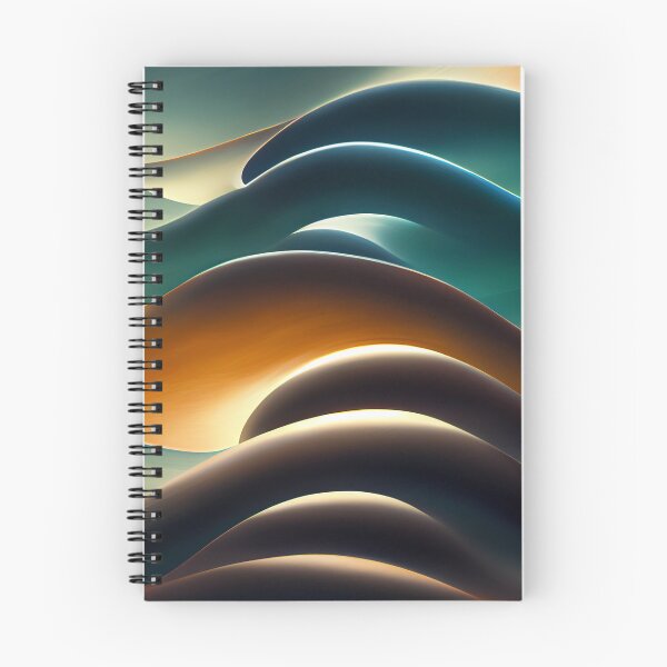 Item preview, Wavy Patterns Dark Brown and Teal  - Created by A.I. designed and sold by Created-by-AI.