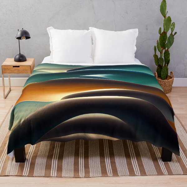 Item preview, Wavy Patterns Dark Brown and Teal  - Created by A.I. designed and sold by Created-by-AI.