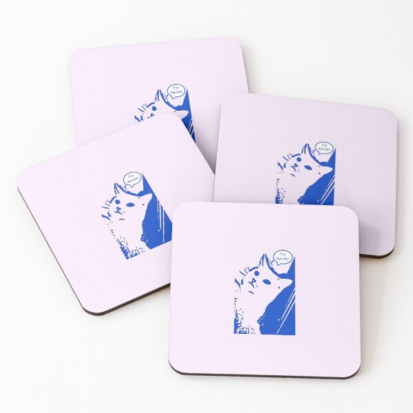 Item preview, Try Harder (Pastel Cat) designed and sold by IrisAndSeb.