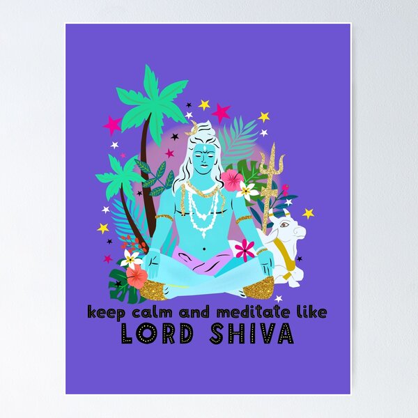 Item preview, Lord Shiva meditates designed and sold by taika tori.