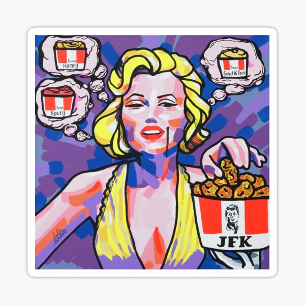 Marilyn & JFK & 3 sauces Sticker
