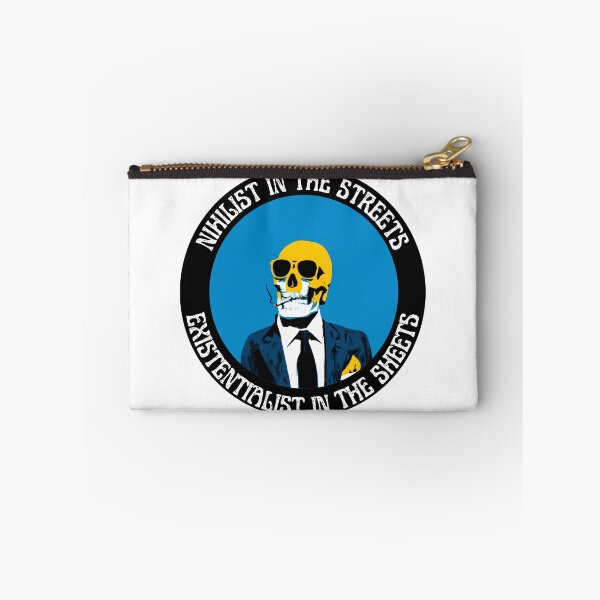 Artikelvorschau, Nihilist In The Streets, Existentialist In The Sheets Pop Art Skull entworfen und verkauft von PVSKI.