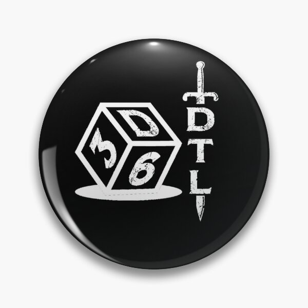 Item preview, 3d6 DTL Logo White designed and sold by 3d6DTL.
