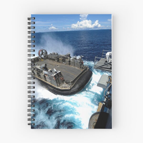 Item preview, STK106309M-A landing craft air cushion enters the well deck of USS Bonhomme Richard. designed and sold by StocktrekImages.