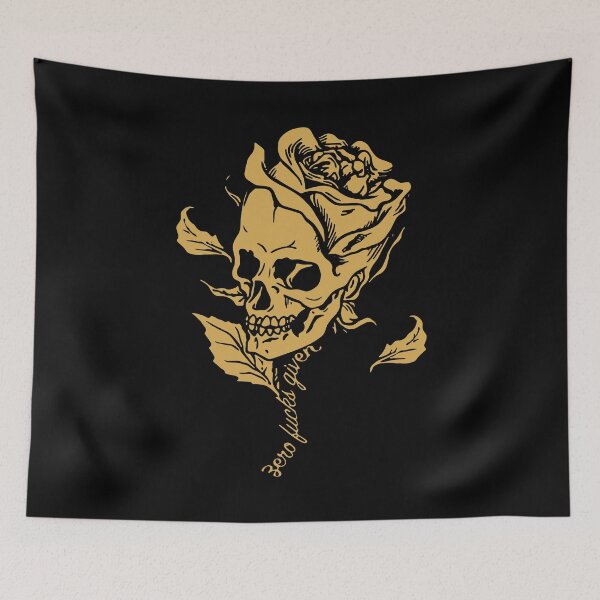 Item preview, Skull Rose Zero Lucks Given Vintage designed and sold by ChristYoung90.