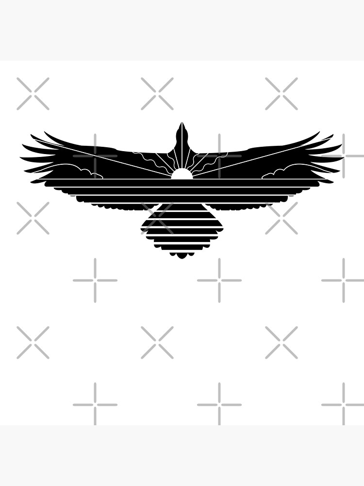 "Flying Hawk" Poster for Sale by TrickyGraphics Redbubble