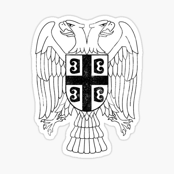 "Serbian eagle coat of arms" Sticker for Sale by Mila1946 Redbubble