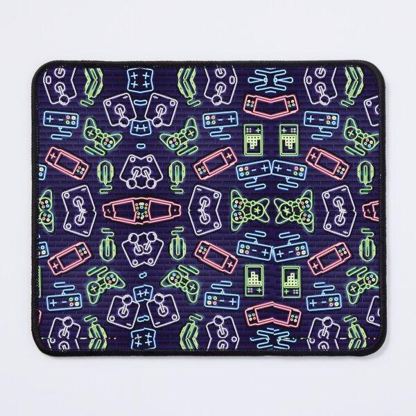 Item preview, Gaming stuff neon light pattern designed and sold by Nemesiscrowd.