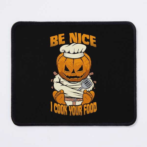 Item preview, Be Nice I Cook Your Food Halloween Scary Chef Cook Pumpkin designed and sold by GrandeDuc.