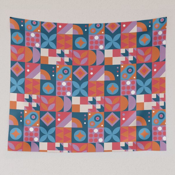 Item preview, Simple Geometric Pattern Red and Blue designed and sold by Pavnud.