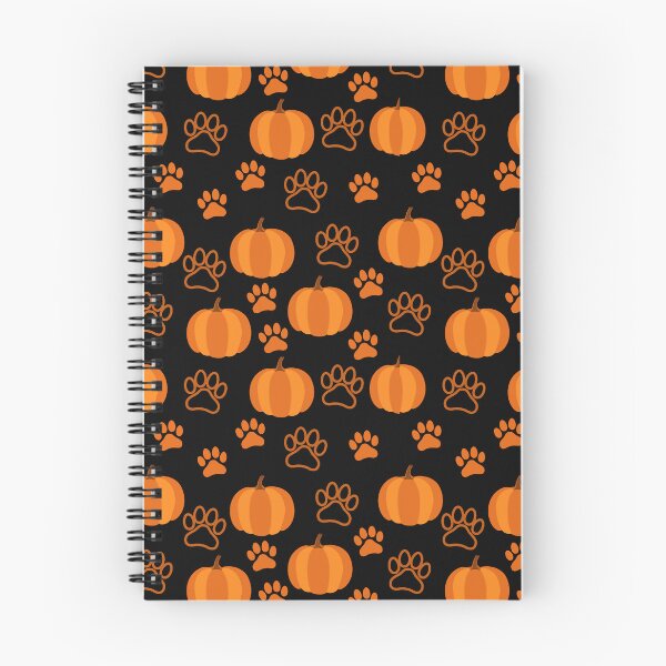 Item preview, Pumpkins and Paws - Orange on Black - for Dog Halloween designed and sold by 8PawsStudio.