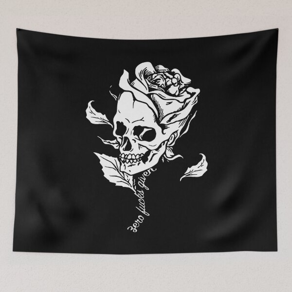 Item preview, Skull Rose Zero Lucks Given Vintage designed and sold by ChristYoung90.