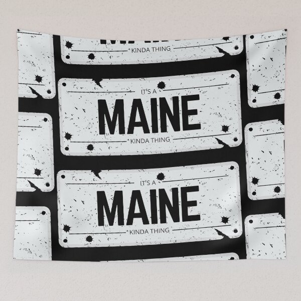 Item preview, Its a MAINE kinda thing number plate distressed designed and sold by 133DandC.