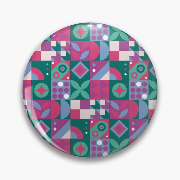 Item preview, Simple Geometric Pattern Pink and Green designed and sold by Pavnud.