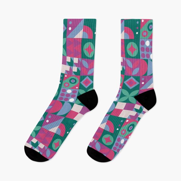 Item preview, Simple Geometric Pattern Pink and Green designed and sold by Pavnud.