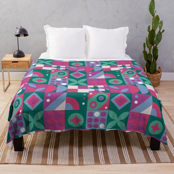 Item preview, Simple Geometric Pattern Pink and Green designed and sold by Pavnud.