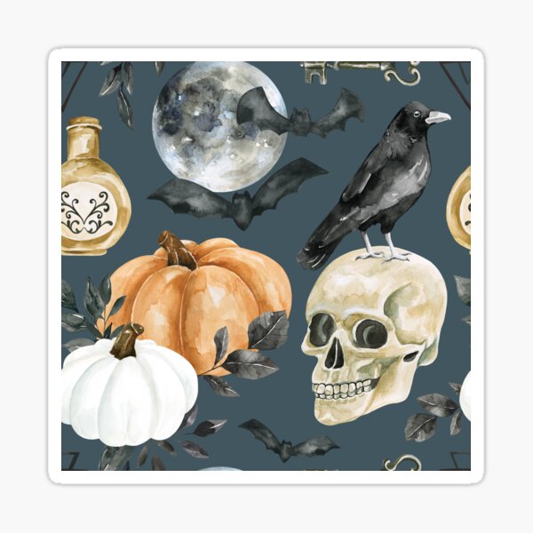 Vista previa del artículo con la obra «Noche espeluznante de luna de octubre», diseñado y vendido por cateandrainn.