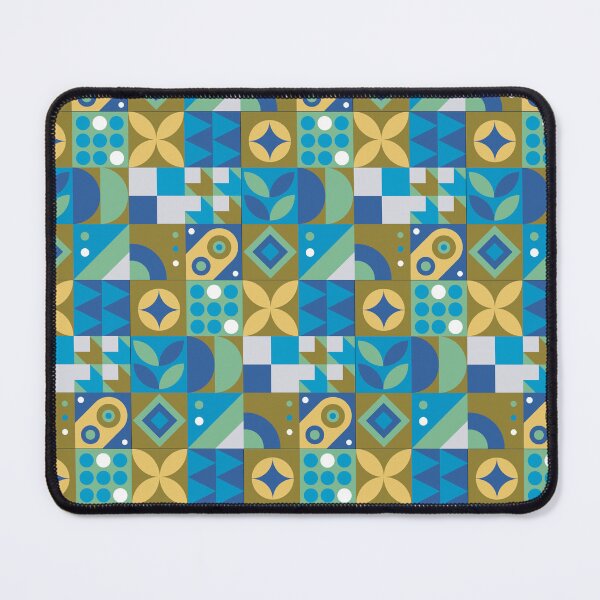Item preview, Geometric Pattern Blue, Green and Yellow designed and sold by Pavnud.