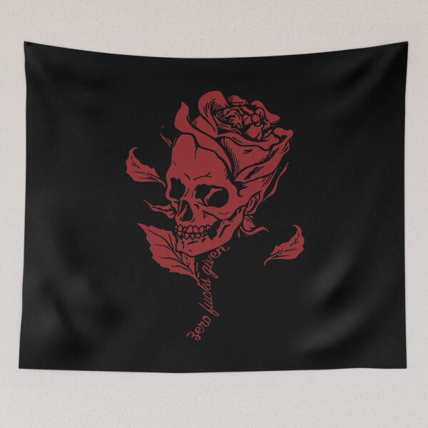 Item preview, Skull Rose Zero Lucks Given Vintage designed and sold by ChristYoung90.