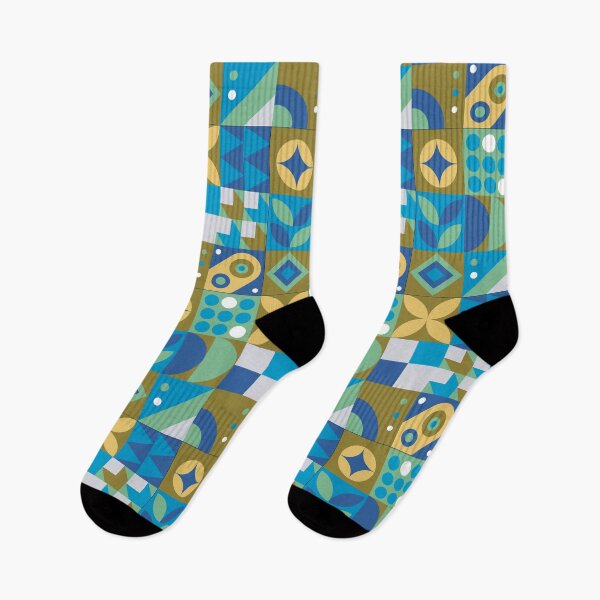 Item preview, Geometric Pattern Blue, Green and Yellow designed and sold by Pavnud.