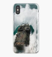 U.S. Marines drive an assault amphibious vehicle in the Pacific Ocean. iPhone Case