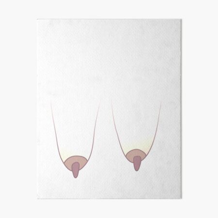 Saggy Boobs Boobs Tits Breasts Art Board Prints for Sale
