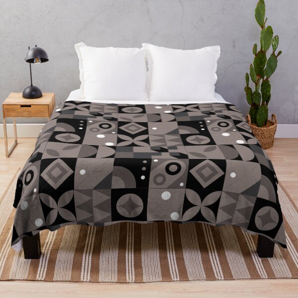 Item preview, Geometric Pattern Black, Brown and Gray designed and sold by Pavnud.