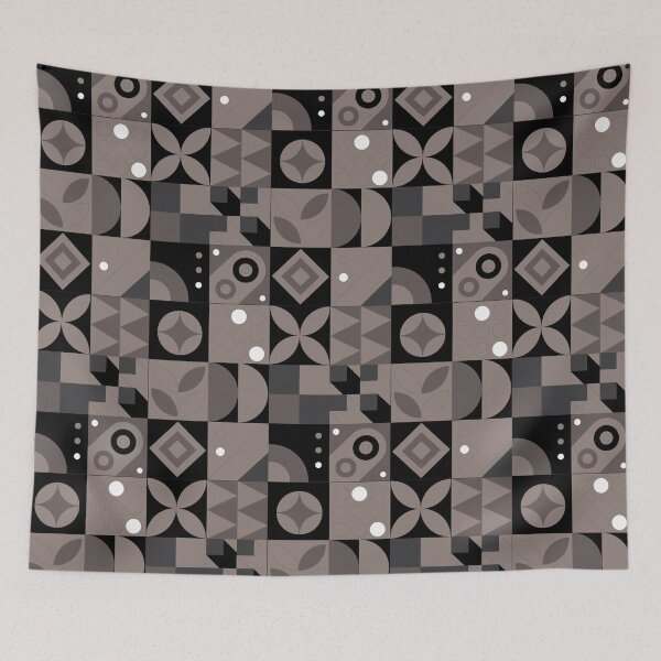 Item preview, Geometric Pattern Black, Brown and Gray designed and sold by Pavnud.