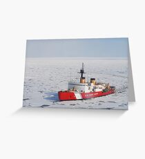 USCGC Polar Sea conducts a research expedition in the Beaufort Sea. Greeting Card