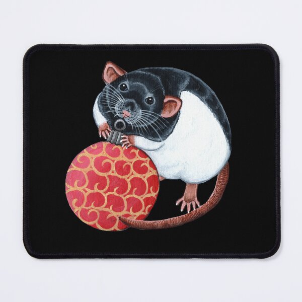 Item preview, Black Hooded Rat with Bauble designed and sold by WolfySilver.