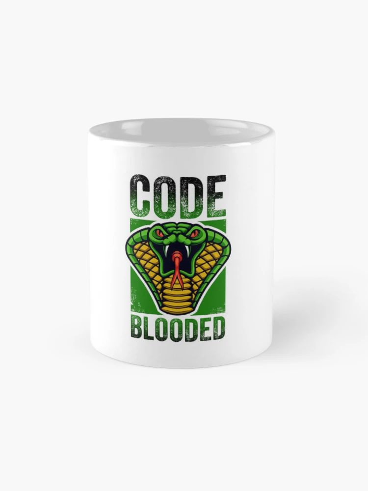 Thumbnail 4 of 6, Coffee Mug, CODE BLOODED Javascript Python coder  designed and sold by w1ckerman.