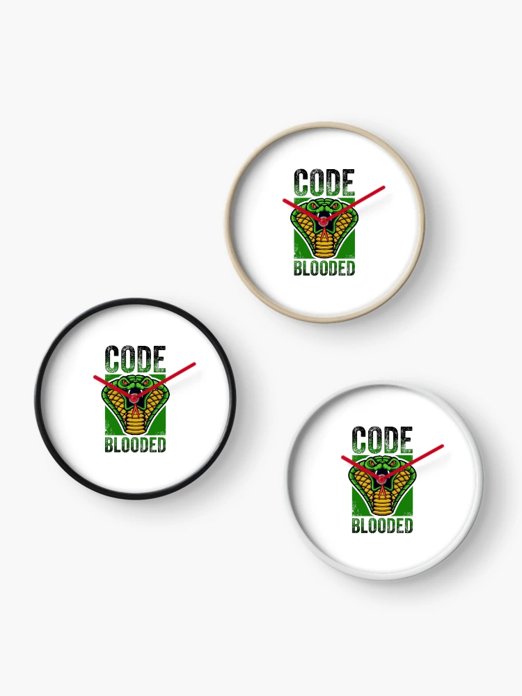 Thumbnail 3 of 4, Clock, CODE BLOODED Javascript Python coder  designed and sold by w1ckerman.