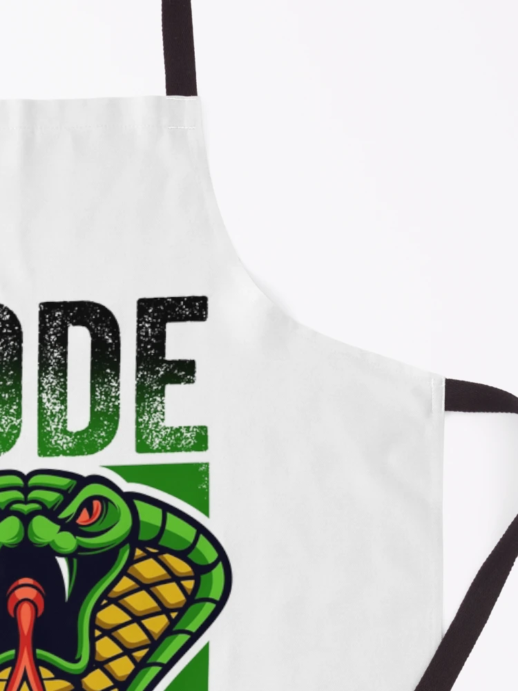 Thumbnail 3 of 6, Apron, CODE BLOODED Javascript Python coder  designed and sold by w1ckerman.