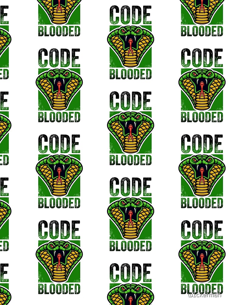 Thumbnail 3 of 3, Scarf, CODE BLOODED Javascript Python coder designed and sold by w1ckerman.