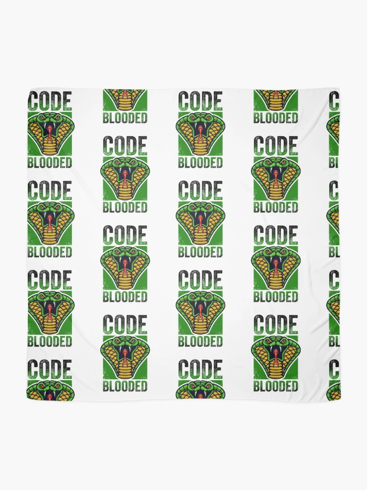 Thumbnail 2 of 3, Scarf, CODE BLOODED Javascript Python coder designed and sold by w1ckerman.