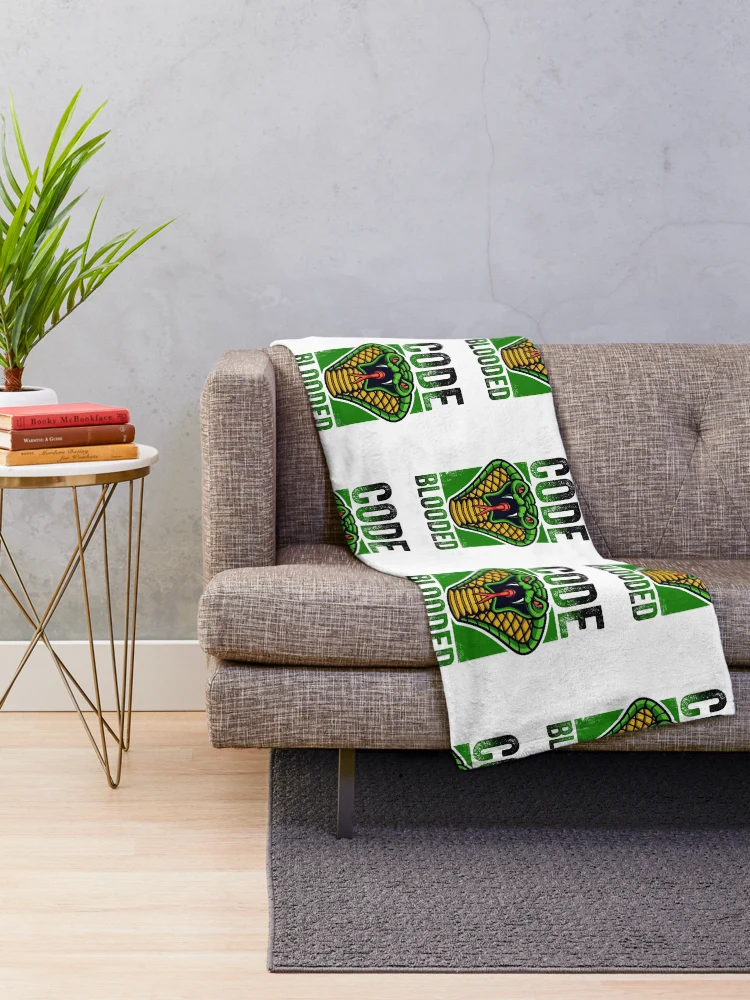 Thumbnail 2 of 6, Throw Blanket, CODE BLOODED Javascript Python coder designed and sold by w1ckerman.