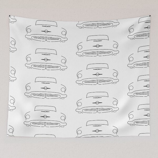 Item preview, Oldsmobile Starfire 1956 American classic car outline graphic (black) designed and sold by soitwouldseem.