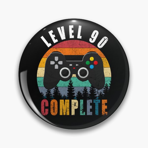 Item preview, Level 90 Complete Retro Vintage 90th Birthday Gift For Gamer designed and sold by PansyBoyd.