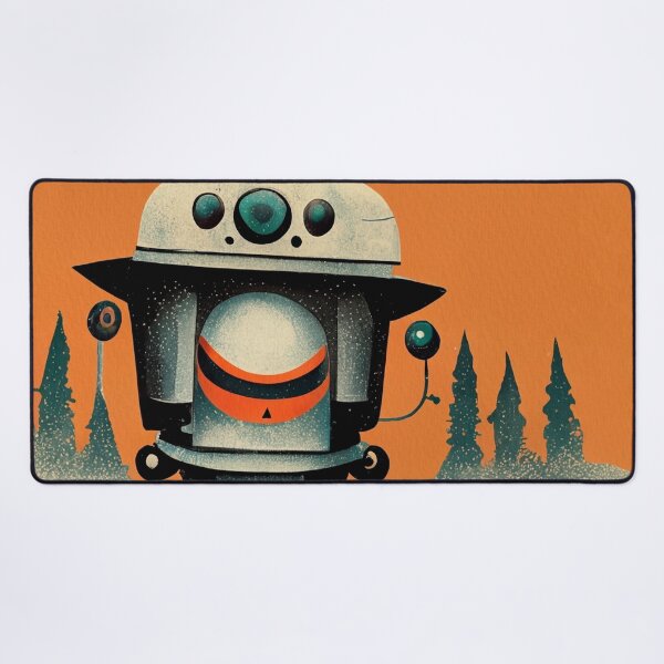 Item preview, Retro Halloween Robot 003 • Cute Custom Kids Halloween Art Series designed and sold by Lulus-Art.