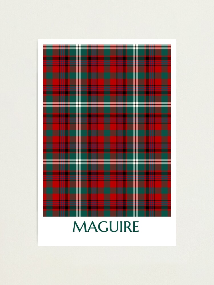 McGuire Tartan (Maguire Tartan Pattern Red Irish Plaid)