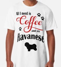 Camiseta larga Café y mi Bichón Habanero
