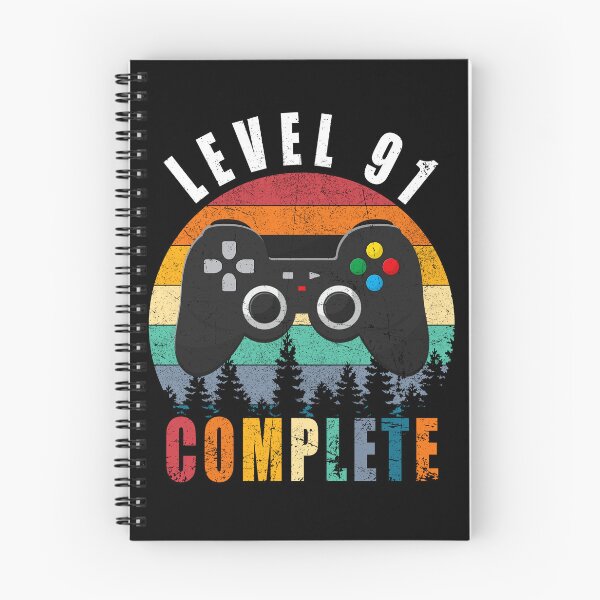 Item preview, Level 91 Complete Retro Vintage 91st Birthday Gift For Gamer designed and sold by PansyBoyd.