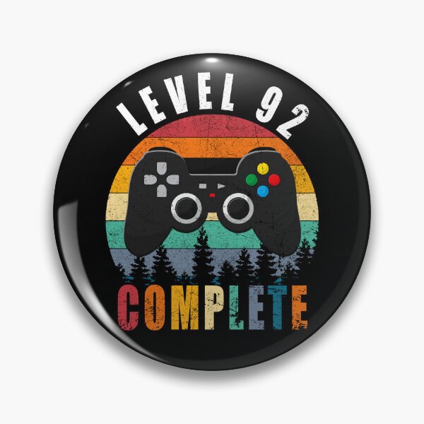 Item preview, Level 92 Complete Retro Vintage 92nd Birthday Gift For Gamer designed and sold by PansyBoyd.